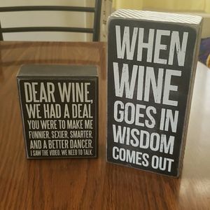 Primitives Box Signs by Kathy Phillips